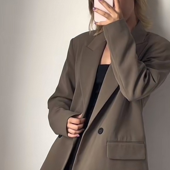 Zara khaki blazer - Picture 3 of 6